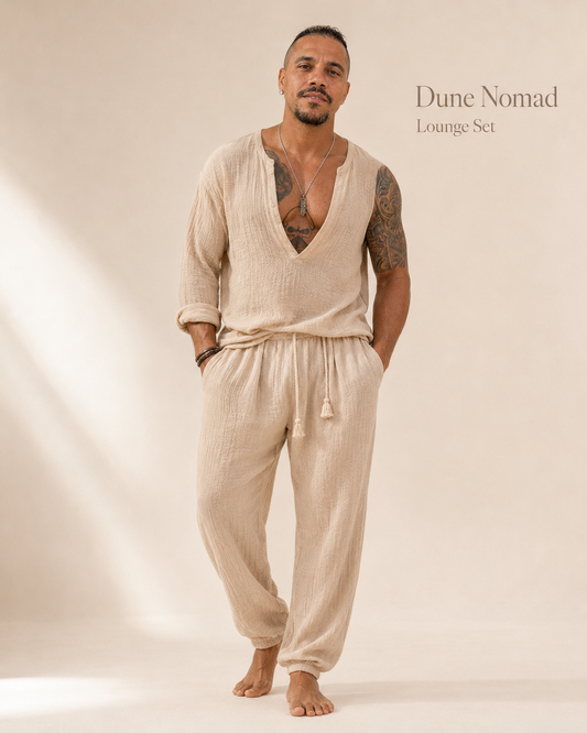 Dune Nomad Lounge Set | Men’s Luxury Resortwear | BLACK SAND CLUB