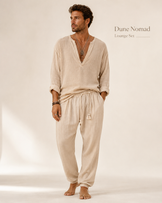 Dune Nomad Lounge Set | Men’s Luxury Resortwear | BLACK SAND CLUB